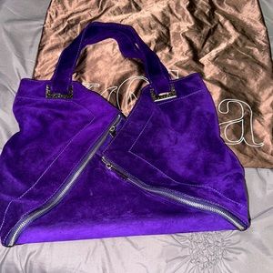 Kooba Purple Suede Purse
